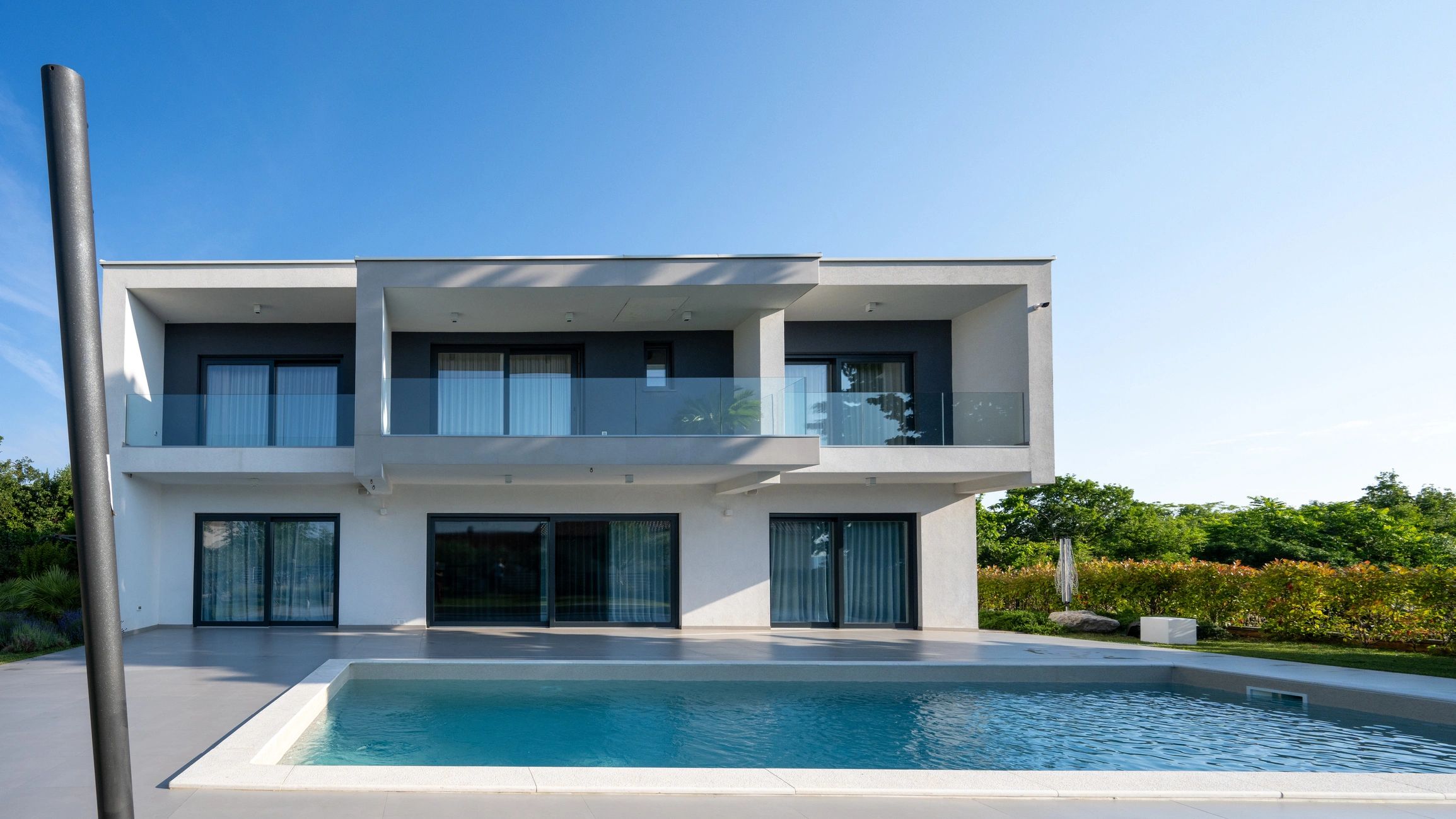Modern home exterior used to represent listing photography